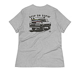 Image of Atoll Board Co Women's Relaxed T-Shirt with Atoll Paddle Board Truck Graphic - Athletic Heather, M - Athletic Heather,M 5D979B72