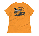 Image of Atoll Board Co Women's Relaxed T-Shirt with Atoll Paddle Board Truck Graphic - Heather Marmalade, XL - Heather Marmalade,XL 53D4D9A6