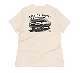 Image of Atoll Board Co Women's Relaxed T-Shirt with Atoll Paddle Board Truck Graphic - Heather Prism Natural, 3XL - Heather Prism Natural,3XL D6B406A0