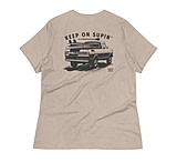 Image of Atoll Board Co Women's Relaxed T-Shirt with Atoll Paddle Board Truck Graphic - Heather Stone, L - Heather Stone,L BEB05866