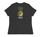 Image of Atoll Board Co Women's Relaxed T-Shirt with Atoll Pineapple Head Graphic - Dark Grey Heather, L - Dark Grey Heather,L B880403F