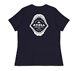 Image of Atoll Board Co Women's Relaxed T-Shirt with Atoll Shark Fossil Graphic - Navy, S - Navy,S F6E453BB