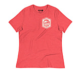 Image of Atoll Board Co Women's Relaxed T-Shirt with Atoll Wave Graphic - Heather Red, S - Heather Red,S 747299FB