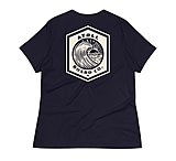 Image of Atoll Board Co Women's Relaxed T-Shirt with Atoll Wave Graphic - Heather Mauve, XL - Heather Mauve,XL 8ADD21EF