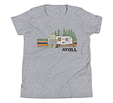 Image of Atoll Board Co Youth Short Sleeve T-Shirt with Atoll Campsite Graphic - Athletic Heather, L - Athletic Heather,L 8DA1FA0E