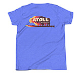 Image of Atoll Board Co Youth Short Sleeve T-Shirt with Atoll Color Shift Graphic - Heather Columbia Blue, L - Heather Columbia Blue,L 620406D2