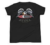 Image of Atoll Board Co Youth Short Sleeve T-Shirt with Atoll Eagle Graphic - Black, L - Black,L 8DFAB473
