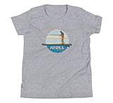 Image of Atoll Board Co Youth Short Sleeve T-Shirt with Atoll Fly Fishing Graphic - Athletic Heather, L - Athletic Heather,L 9F4E6348