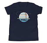 Image of Atoll Board Co Youth Short Sleeve T-Shirt with Atoll Fly Fishing Graphic - Navy, L - Navy,L EECE572C