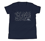 Image of Atoll Board Co Youth Short Sleeve T-Shirt with Atoll Grain Graphic - Navy, L - Navy,L 8B9F8899