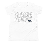 Image of Atoll Board Co Youth Short Sleeve T-Shirt with Atoll Grain Graphic - White, L - White,L A2DBFA8C