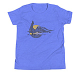 Image of Atoll Board Co Youth Short Sleeve T-Shirt with Atoll Lone Pine Graphic - Heather Columbia Blue, L - Heather Columbia Blue,L 96EDD8D2