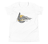 Image of Atoll Board Co Youth Short Sleeve T-Shirt with Atoll Lone Pine Graphic - White, L - White,L 85869EFF
