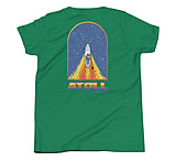 Image of Atoll Board Co Youth Short Sleeve T-Shirt with Atoll Paddle Board Wake Graphic - Kelly, L - Kelly,L 5685D1EF