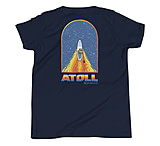 Image of Atoll Board Co Youth Short Sleeve T-Shirt with Atoll Paddle Board Wake Graphic - Navy, L - Navy,L 2E7E51E2
