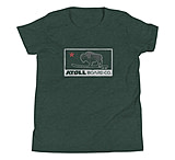 Image of Atoll Board Co Youth Short Sleeve T-Shirt with Atoll Republic Graphic - Heather Forest, L - Heather Forest,L CAF96409