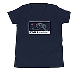 Image of Atoll Board Co Youth Short Sleeve T-Shirt with Atoll Republic Graphic - Navy, L - Navy,L DB0A4D39