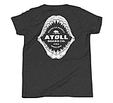 Image of Atoll Board Co Youth Short Sleeve T-Shirt with Atoll Shark Fossil Graphic - Dark Grey Heather, L - Dark Grey Heather,L ED8CC871
