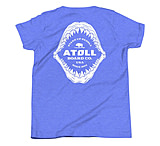 Image of Atoll Board Co Youth Short Sleeve T-Shirt with Atoll Shark Fossil Graphic - Heather Columbia Blue, L - Heather Columbia Blue,L B2524C60