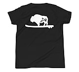 Image of Atoll Board Co Youth Short Sleeve T-Shirt with Atoll Solo Bison Graphic - Black, L - Black,L 51529EDD