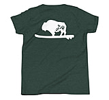 Image of Atoll Board Co Youth Short Sleeve T-Shirt with Atoll Solo Bison Graphic - Heather Forest, L - Heather Forest,L 581F6698