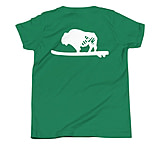 Image of Atoll Board Co Youth Short Sleeve T-Shirt with Atoll Solo Bison Graphic - Kelly, L - Kelly,L 0933DBF0
