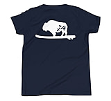 Image of Atoll Board Co Youth Short Sleeve T-Shirt with Atoll Solo Bison Graphic - Navy, L - Navy,L 68C8889A