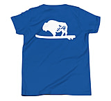 Image of Atoll Board Co Youth Short Sleeve T-Shirt with Atoll Solo Bison Graphic - True Royal, XL - True Royal,XL 0690706A
