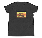 Image of Atoll Board Co Youth Short Sleeve T-Shirt with Atoll Sunset Bison Hunter Graphic - Dark Grey Heather, L - Dark Grey Heather,L CD877A8E