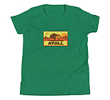 Image of Atoll Board Co Youth Short Sleeve T-Shirt with Atoll Sunset Bison Hunter Graphic - Kelly, L - Kelly,L 3D7D0C49