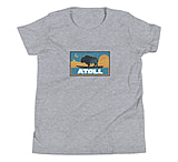 Image of Atoll Board Co Youth Short Sleeve T-Shirt with Atoll Sunset Bison Night Graphic - Athletic Heather, L - Athletic Heather,L 445D49F4