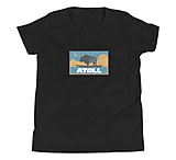 Image of Atoll Board Co Youth Short Sleeve T-Shirt with Atoll Sunset Bison Night Graphic - Black, L - Black,L 1CFFA695
