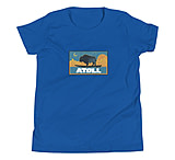 Image of Atoll Board Co Youth Short Sleeve T-Shirt with Atoll Sunset Bison Night Graphic - True Royal, XL - True Royal,XL E68EC2C9