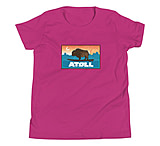 Image of Atoll Board Co Youth Short Sleeve T-Shirt with Atoll Sunset Bison Original Graphic - Berry, L - Berry,L CC5BDD6A