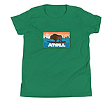 Image of Atoll Board Co Youth Short Sleeve T-Shirt with Atoll Sunset Bison Original Graphic - Kelly, L - Kelly,L DDDC77E8