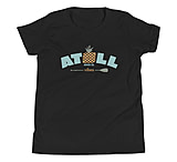 Image of Atoll Board Co Youth Short Sleeve T-Shirt with Atoll Vibes Pineapple Graphic - Black, M - Black,M 05307579