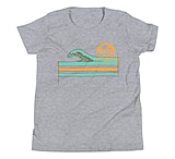 Image of Atoll Board Co Youth Short Sleeve T-Shirt with Atoll Wave Graphic - Athletic Heather, M - Athletic Heather,M D85F5D4E