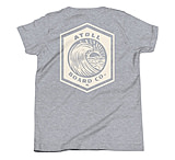 Image of Atoll Board Co Youth Short Sleeve T-Shirt with Atoll Wave Graphic - Athletic Heather, L - Athletic Heather,L 833CBDE3