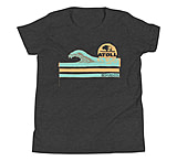 Image of Atoll Board Co Youth Short Sleeve T-Shirt with Atoll Wave Graphic - Dark Grey Heather, L - Dark Grey Heather,L ED78A58A