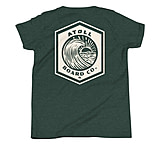Image of Atoll Board Co Youth Short Sleeve T-Shirt with Atoll Wave Graphic - Heather Forest, L - Heather Forest,L E68BFE7C
