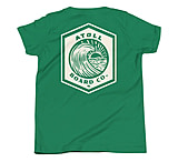 Image of Atoll Board Co Youth Short Sleeve T-Shirt with Atoll Wave Graphic - Kelly, L - Kelly,L CE9B8507