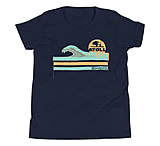 Image of Atoll Board Co Youth Short Sleeve T-Shirt with Atoll Wave Graphic - Navy, L - Navy,L FA58DA55