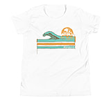Image of Atoll Board Co Youth Short Sleeve T-Shirt with Atoll Wave Graphic - White, S - White,S 92C7E5C2