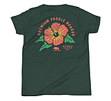 Image of Atoll Board Co Youth T-Shirt with Atoll Paddle Board Island Flower Graphic - Heather Forest, L - Heather Forest,L 3FE13A49