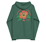 Image of Atoll Board Co Zip Up Hoodie with Atoll Paddle Board Island Flower Graphic - Alpine Green, L - Alpine Green,L D528DD69