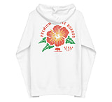Image of Atoll Board Co Zip Up Hoodie with Atoll Paddle Board Island Flower Graphic - White, L - White,L F17DA6F8