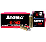 Atomic 00434 Pistol 45 Colt (LC) 200 Gr Lead Round Nose Flat Point (LRNFP) 50 B