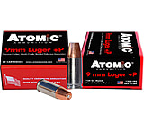 Atomic Ammunition 9mm +P 124 Grain Bonded Jacketed Hollow Point (BJHP) Brass Cased Centerfire Pistol Ammunition