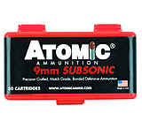 Image of Atomic Ammunition Atomic Ammo 9mm Luger Subsonic 147gr. Bonded Jhp