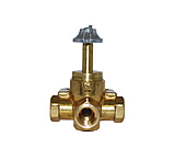 Image of Attwood Marine 3-Way Fuel Tank Valve - 1/4" Female Nptf with Click Detents